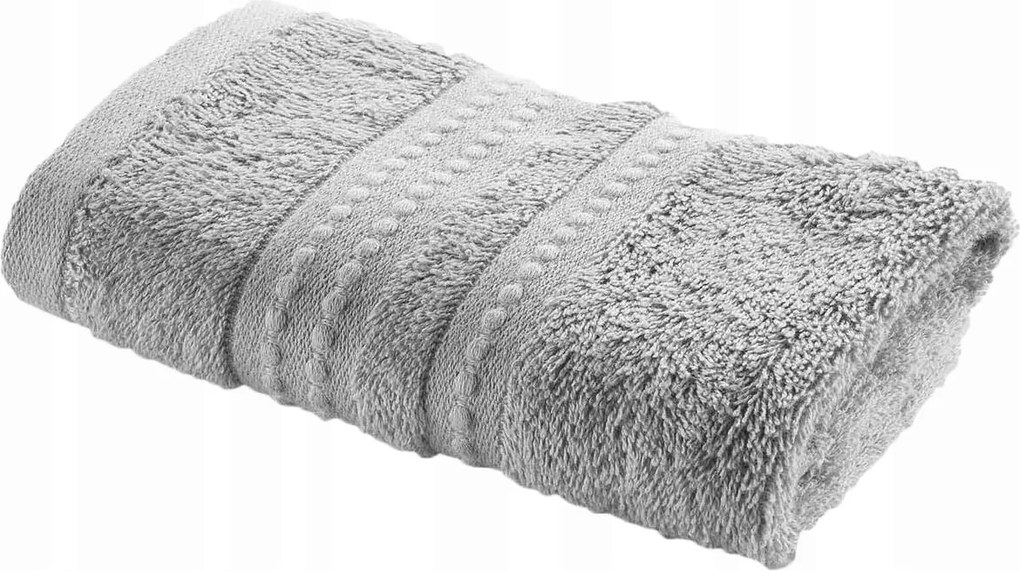 Frottír Törölköző 30 x 50 cm szürke puha Biopamut