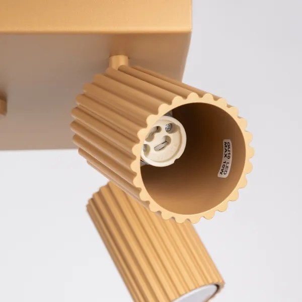 Sollux SL.1564 - Spotlámpa KARBON 4xGU10/10W/230V arany