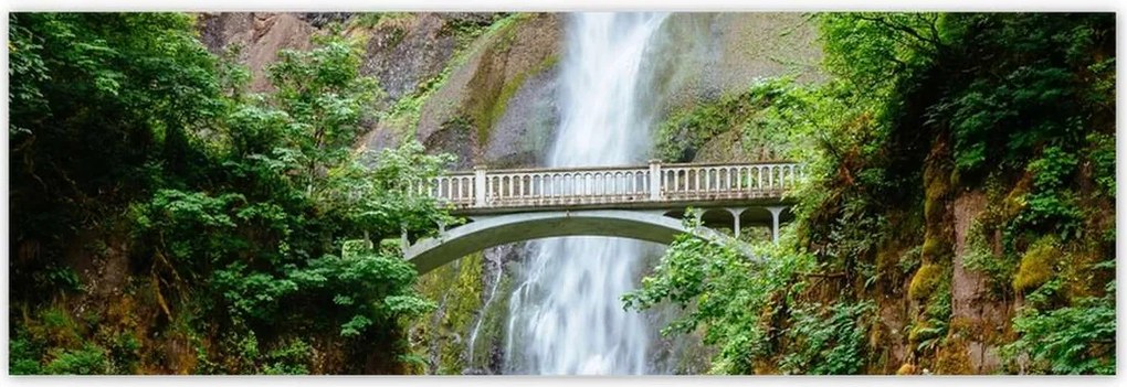 Poszterek 200x66 Trópusi vízesés Hegyek