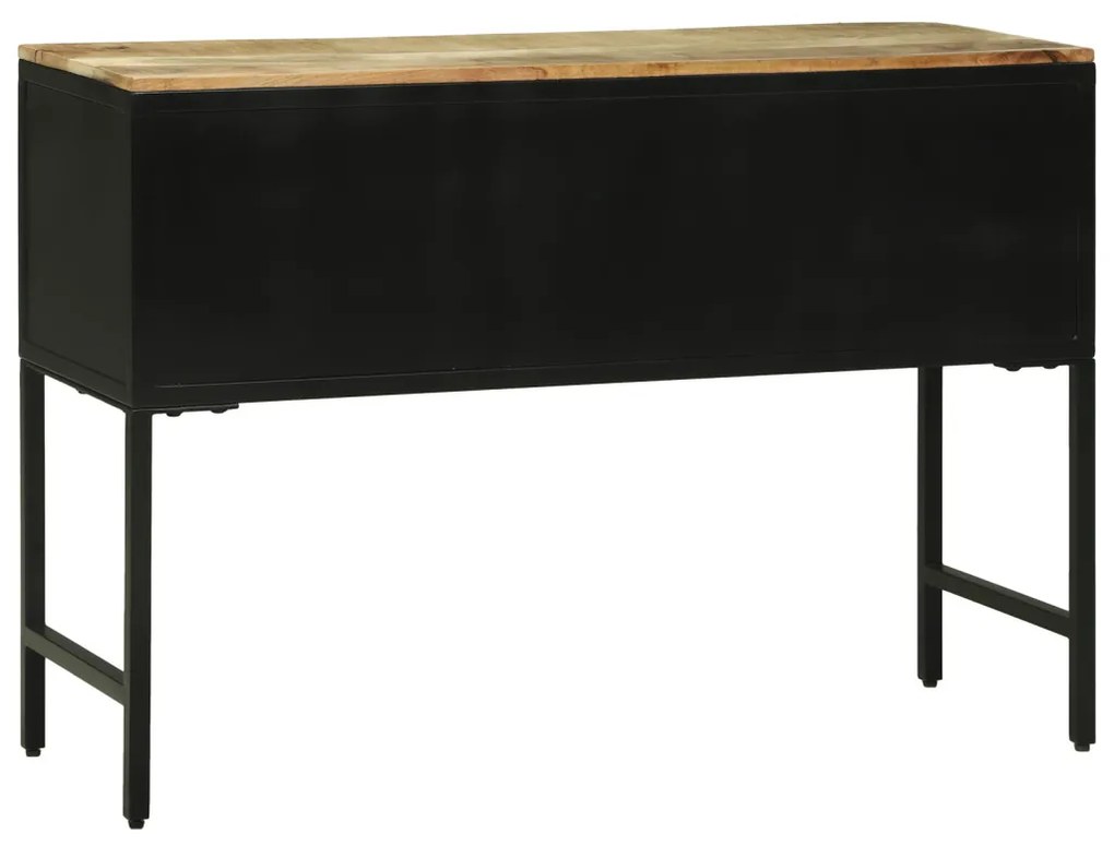 Oldalszekrény 100x35x70 cm Tömör fa Durva mangó
