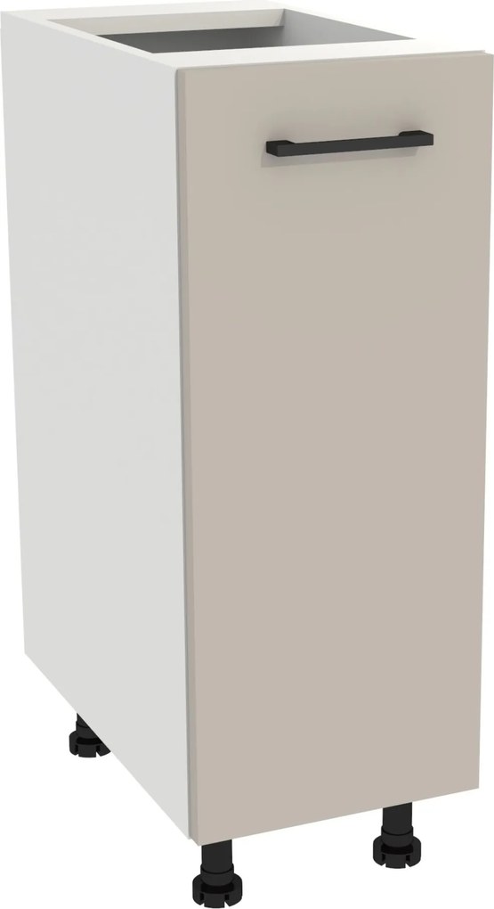 Konyhaszekrény alsó 30 Capri korpusz fehér front kasmír matt