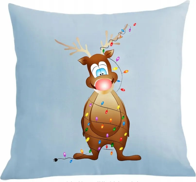 Karácsonyi párna párnahuzat Rénszarvas Karácsony