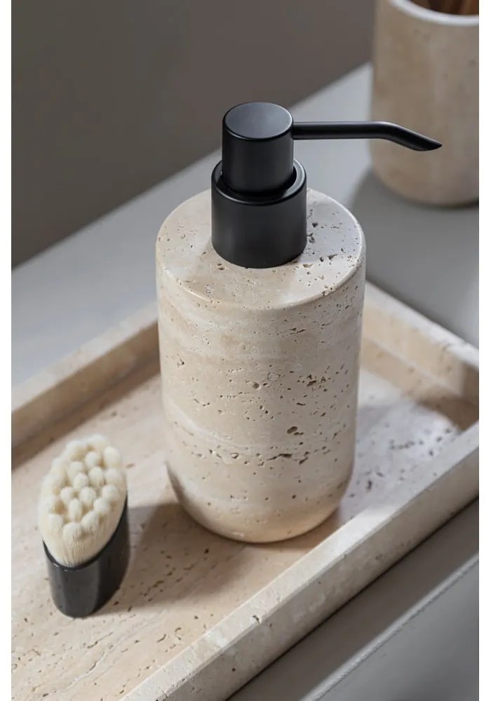 Bézs kő szappanadagoló 250 ml Travertine – Mette Ditmer Denmark