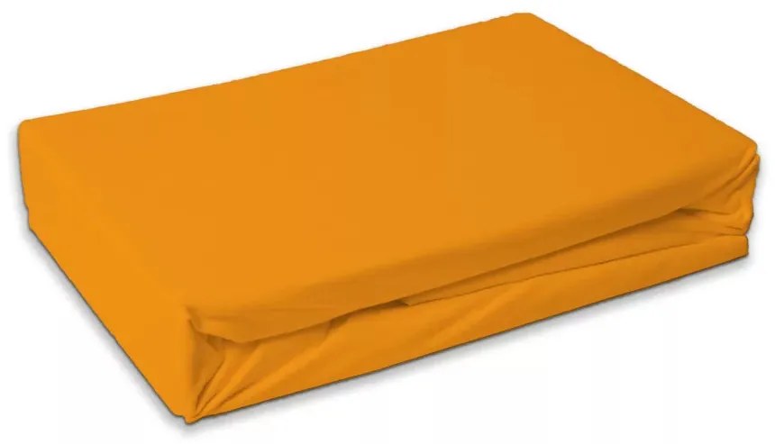 Narancssárga Orange frottír gumis lepedő 60x120 cm
