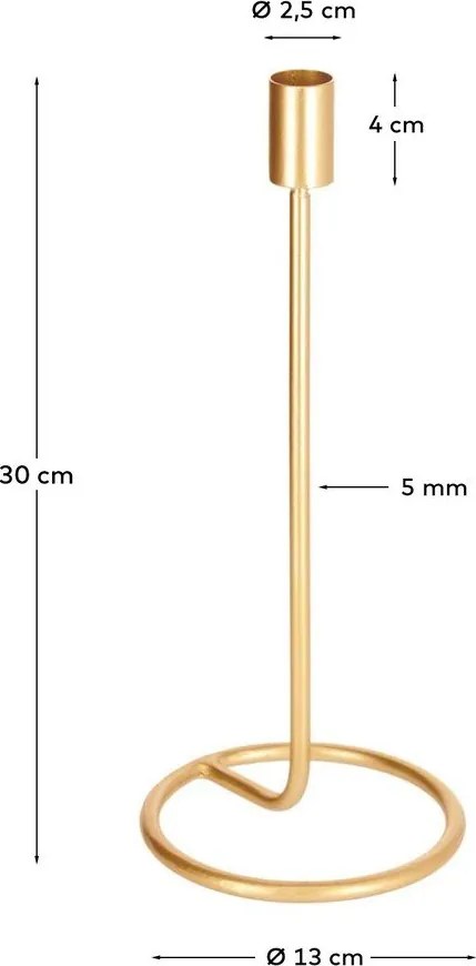 Fém gyertyatartó Babirye – Kave Home