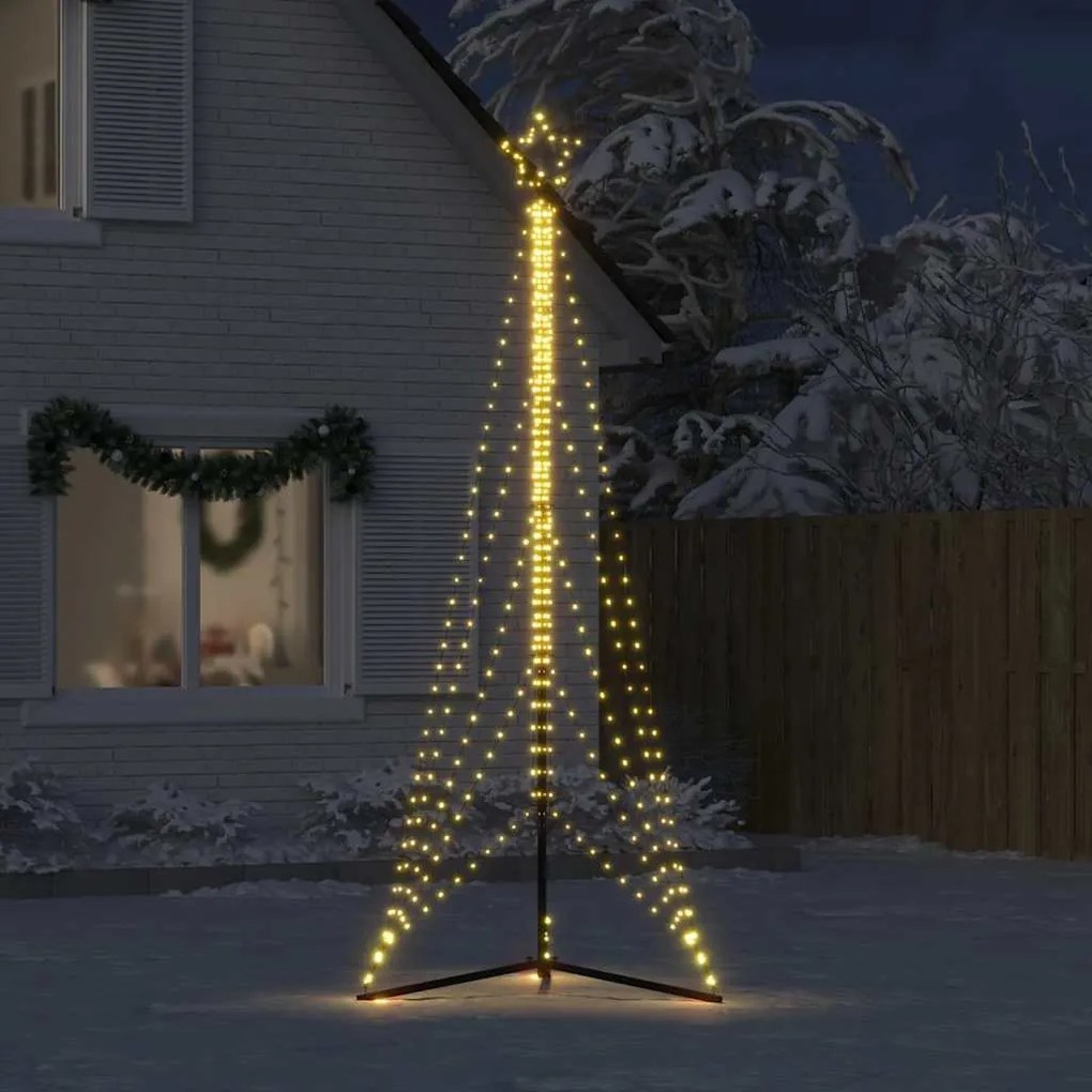 meleg fehér LED karácsonyfa 525 LED 302 cm