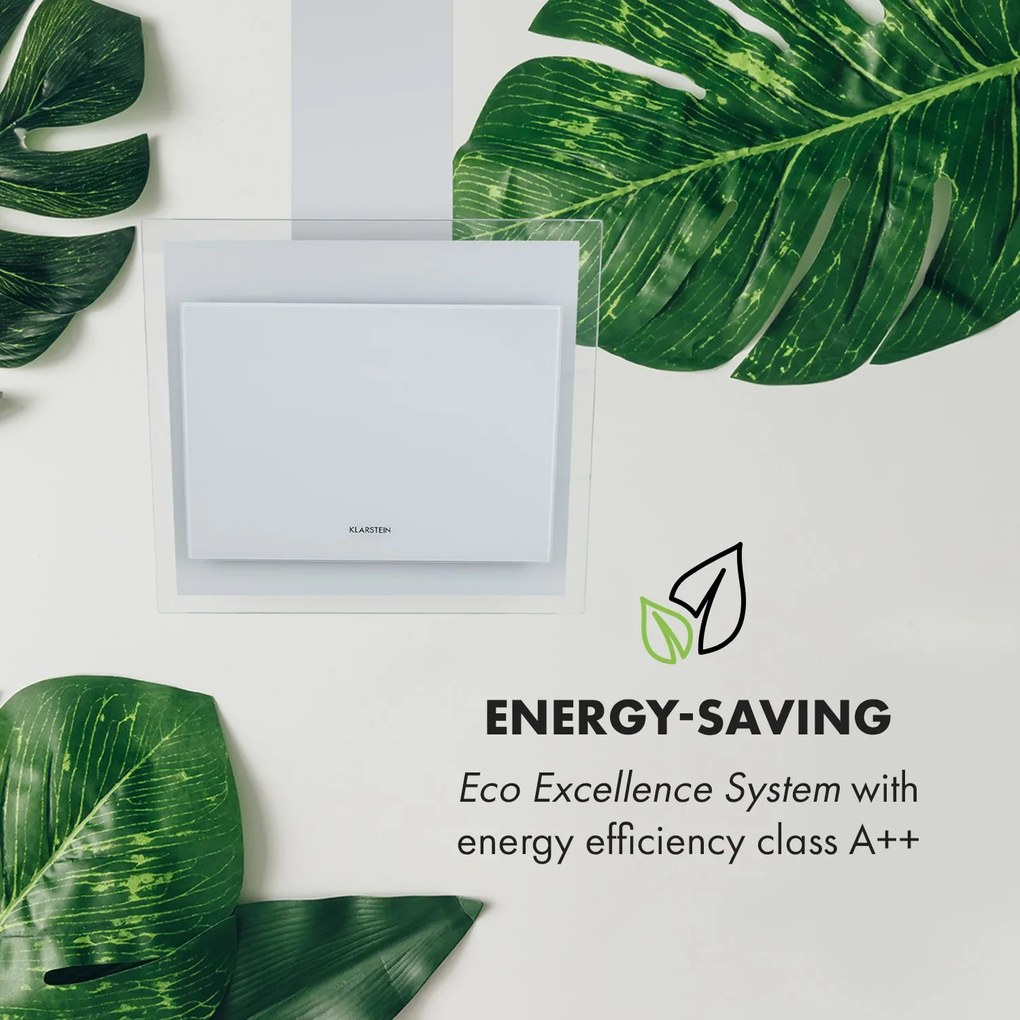 Klarstein Mirage 60, páraelszívó, 60 cm, 550 m³/ó, érintésvezérlés, fehér