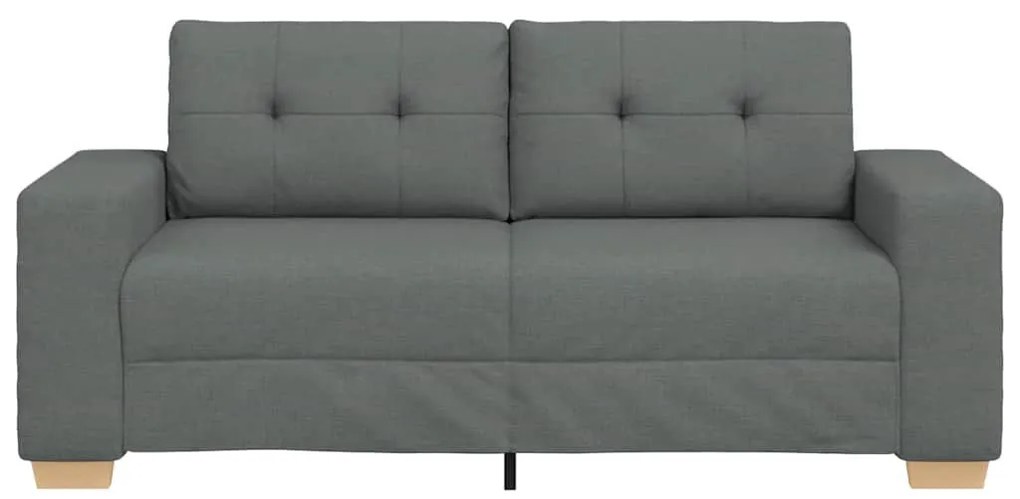 sötétszürke szövet loveseat kanapé 140 cm