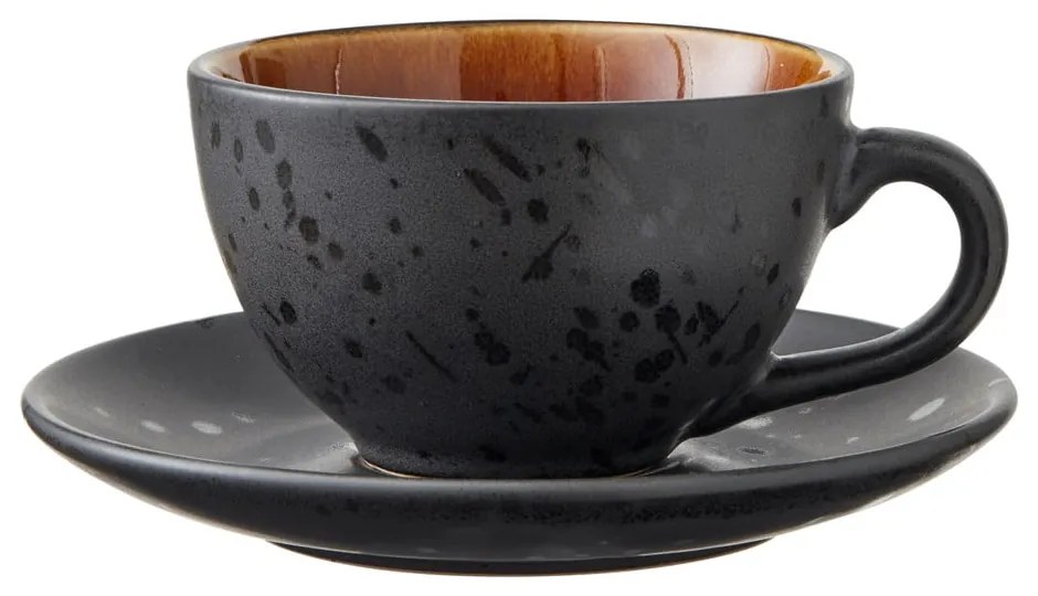 Fekete agyagkerámia csésze szett 4 db-os 240 ml Black/Mix – Bitz