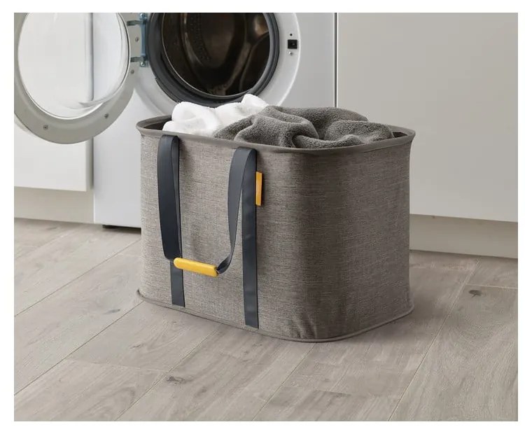Szürke textil összehajtható szennyeskosár 55 l Hold-All Max – Joseph Joseph