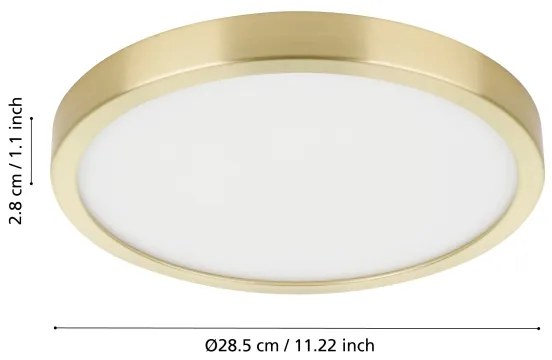 Eglo 900182 - LED mennyezeti lámpa FUEVA LED/20,5W/230V átm. 28,5 cm