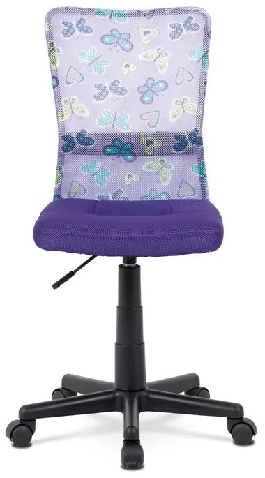 Gyerek Forgószék, Magasságállítás, Lila Hálós. KA-2325 PUR