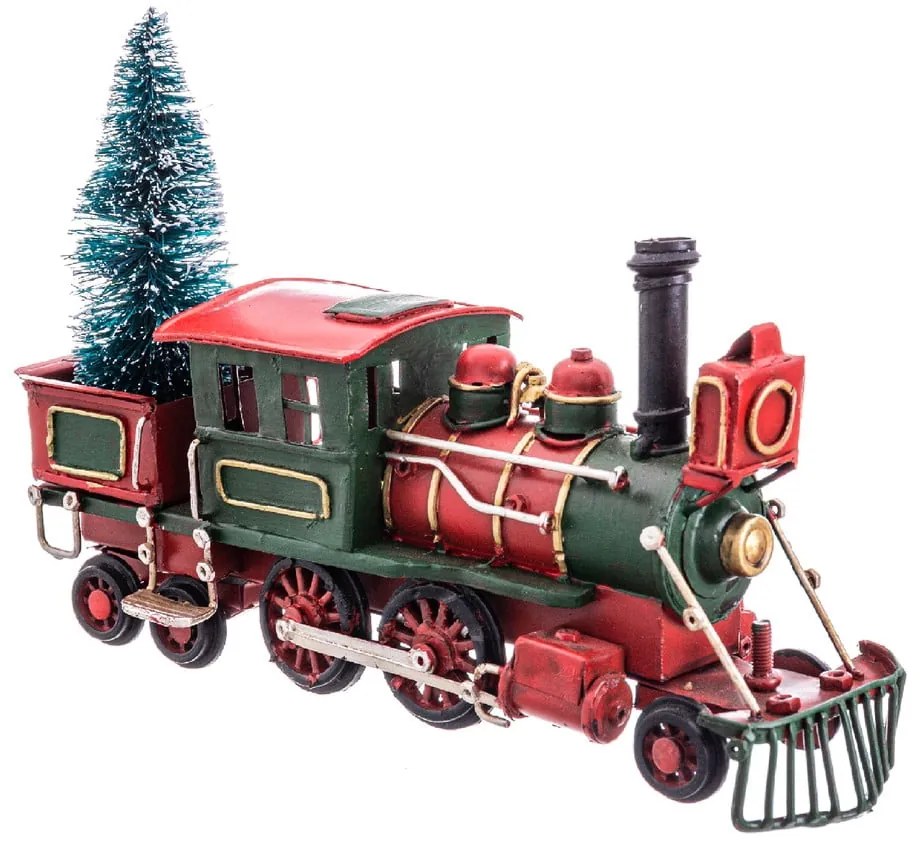Fém karácsonyi figura (magasság 13 cm) Train – Casa Selección