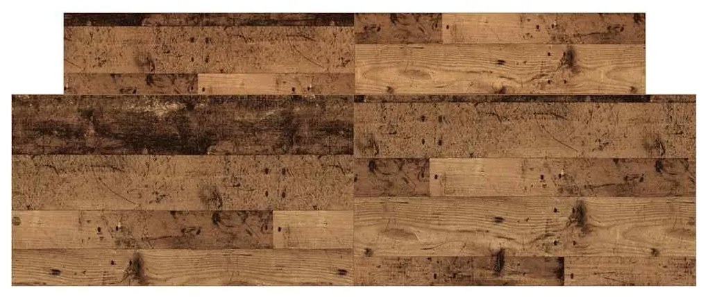 antik fa szerelt fa ágykeret matrac nélkül 135x190 cm