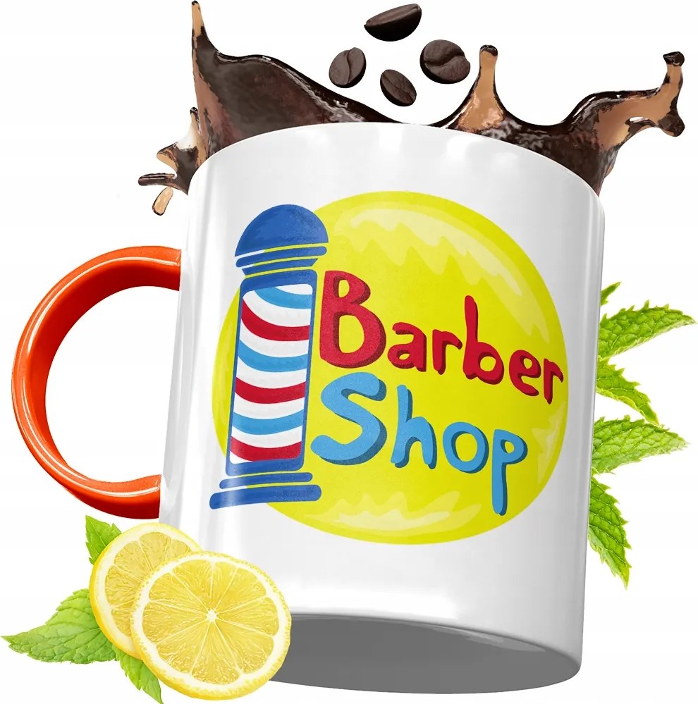 Narancssárga Bögre Fodrásznak Fodrász Ajándék fényképes nyomtatással