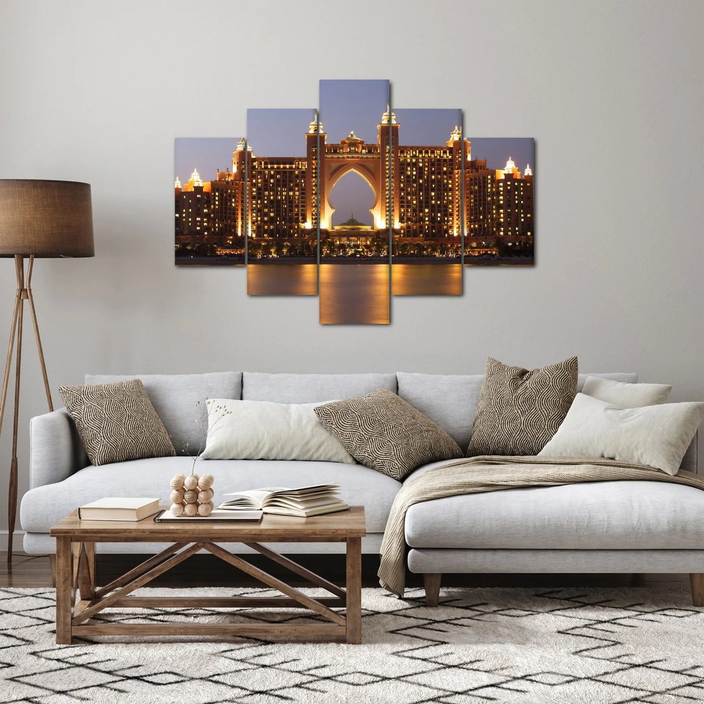 Kép egy épületról Dubajban (150x105 cm)