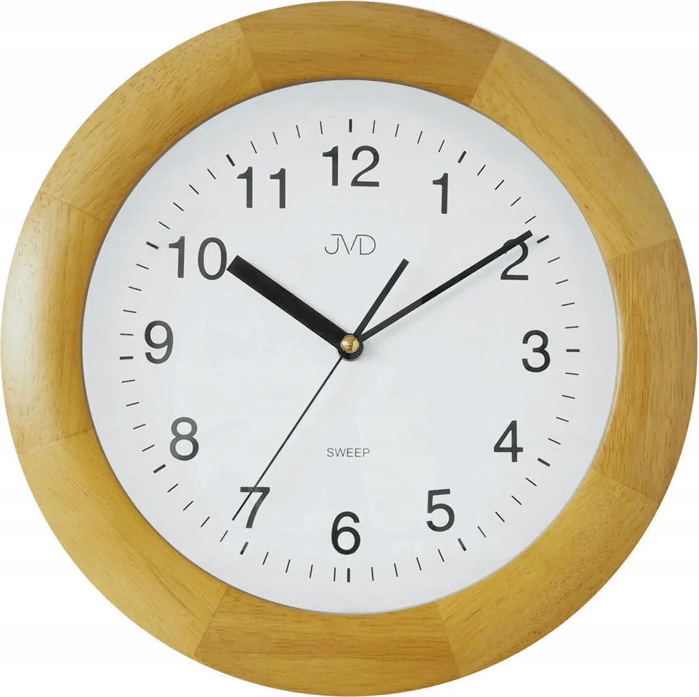 Jól Olvasható Fából Készült Csendes Falióra NS7017.2