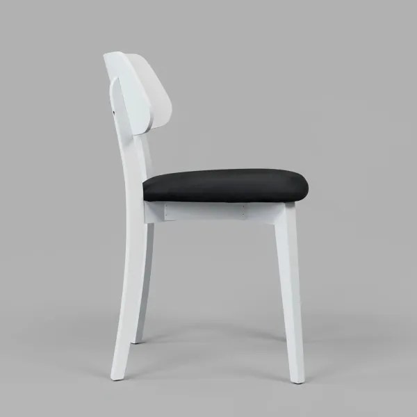 EZRA étkezőszék fehér/fekete