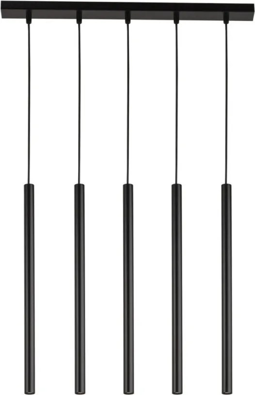 SIGMA LIGHTING 33615 SOPEL Többágú Függesztett Lámpa Fekete G9 IP20