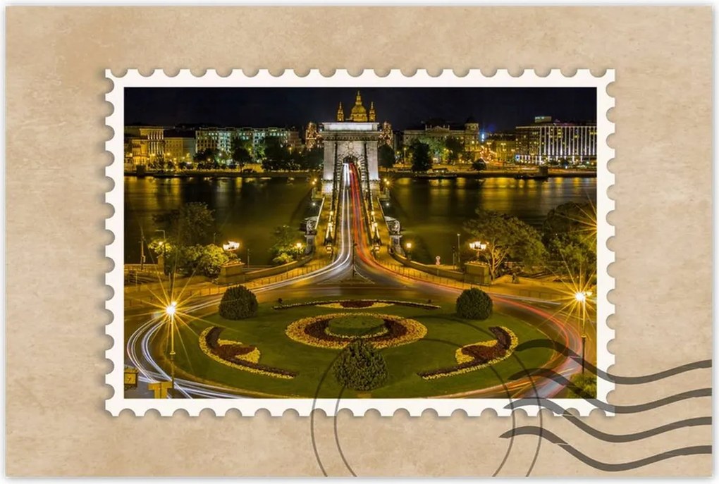 Poszterek 120x80 Lánchíd Tájkép