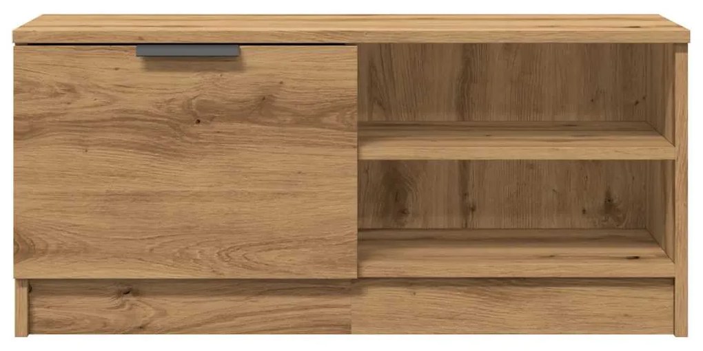 2 db barna tölgy színű szerelt fa TV-szekrény 80x35x36,5 cm
