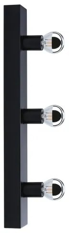 Paulmann 80097 - 3xE14/40W IP44 Fürdőszobai tükörmegvilágító REGULA 230V fekete