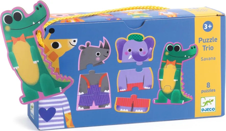 Trió puzzle - Dzsungel hangjai, 24 db-os - Jungle melody