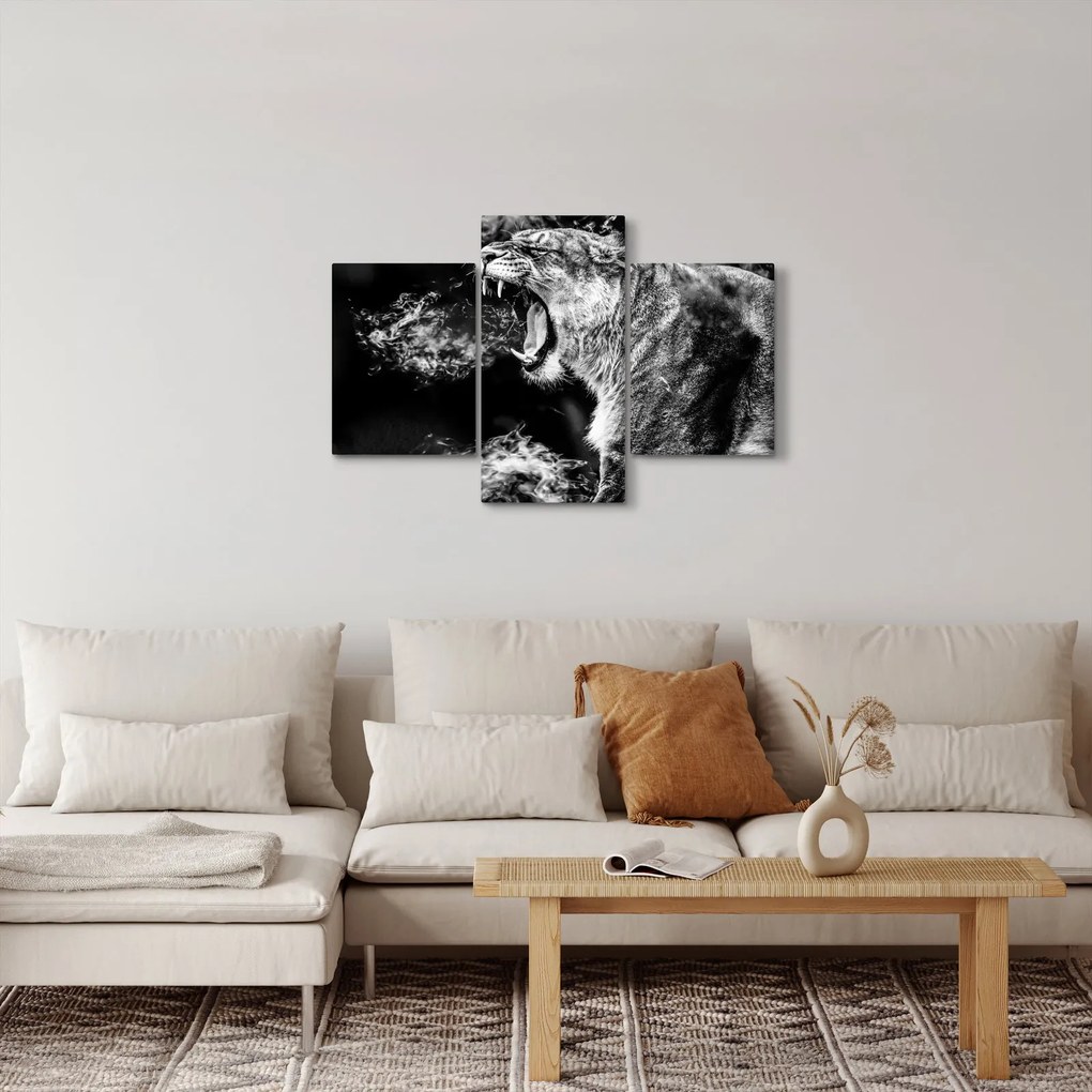 Kép - nőstény oroszlán portré (90x60 cm)