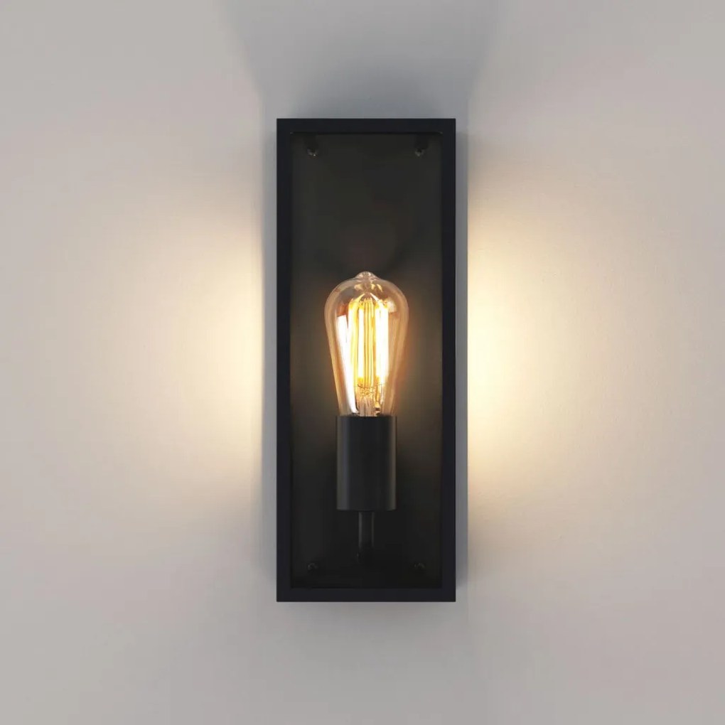 ASTRO LIGHTING 1183029 MESSINA Klasszikus Kültéri Fali Lámpa Fekete E27 IP44