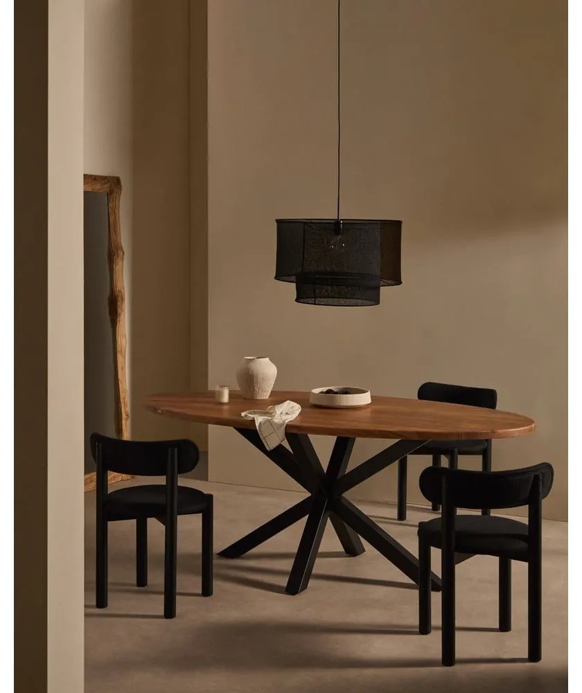Étkezőasztal akácfa asztallappal 100x200 cm Argo – Kave Home