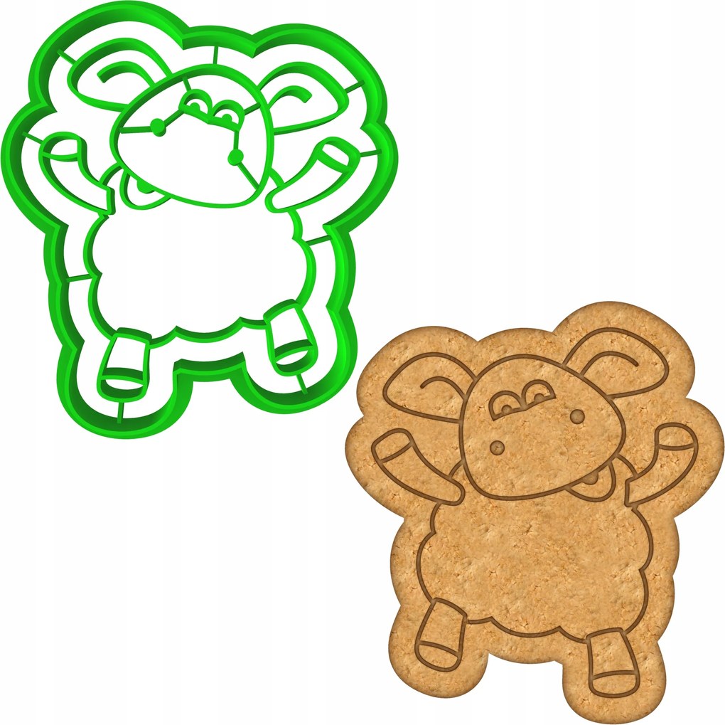 Húsvéti Forma Mézeskalács lyukasztó Húsvéti Bárány 8cm