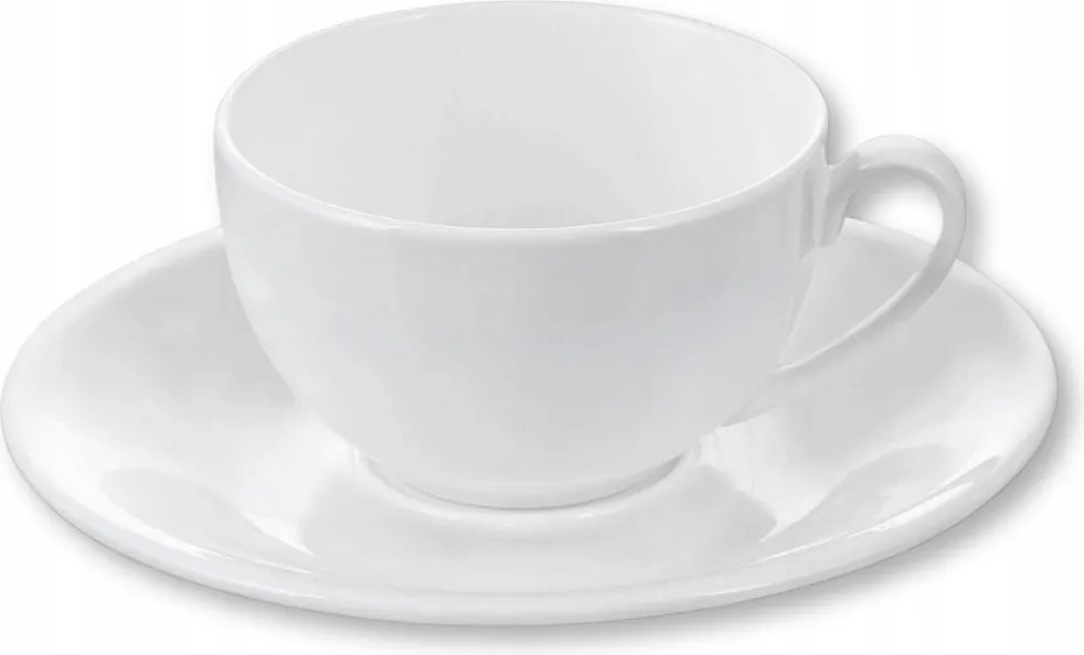 Eszpresszó csésze csészealjjal 80 ml Fehér Wilmax porcelán kávéscsésze