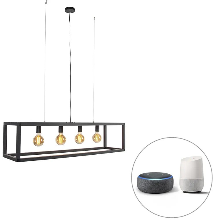 Okos lógólámpa fekete 4-lámpás, Wifi-vel G95 - Big Cage