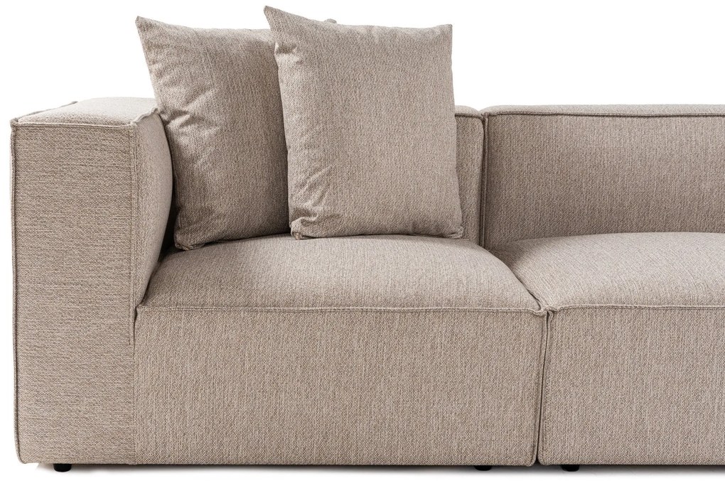 Sarokkanapé Sora (L1-O1-O1-1R-POUFFE ) - Homok Bézs