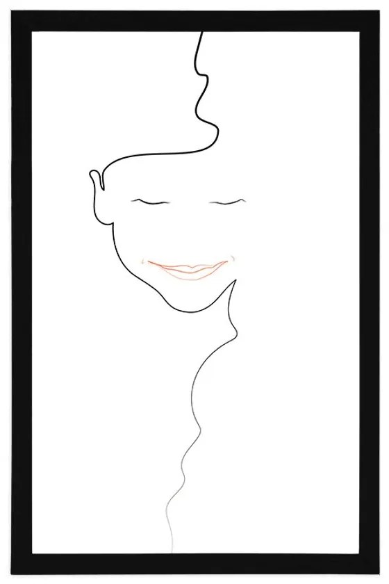 Poszter minimalista női arc