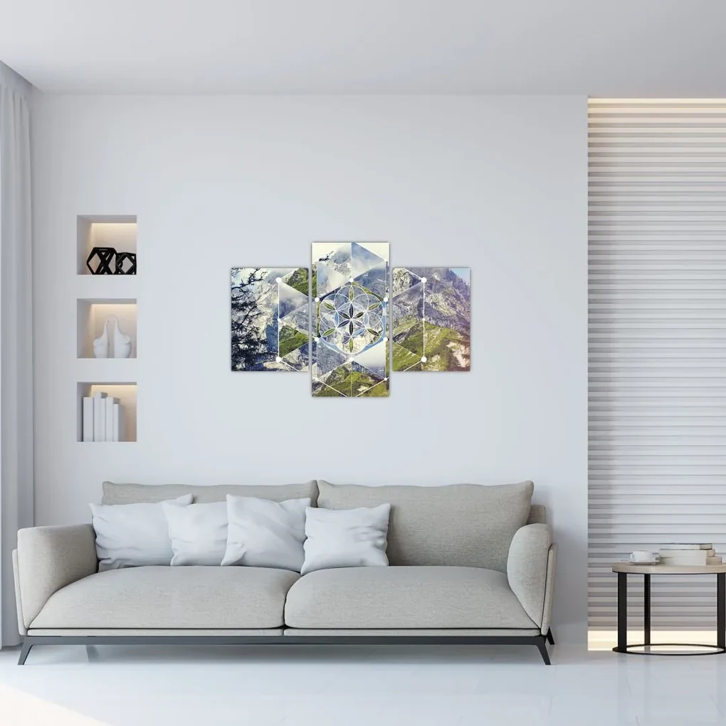 Kép - Geometriai ábra (90x60 cm)