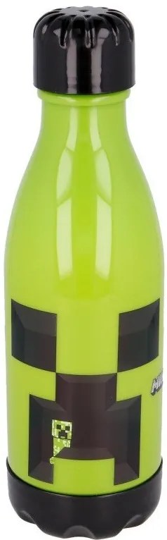 Minecraft Creeper műanyag kulacs csavaros kupakkal 560 ml