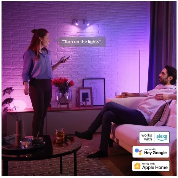 KÉSZLET 2x LED RGBW Dimmelhető izzó Philips Hue WACA GU5,3/MR16/6,3W/12V