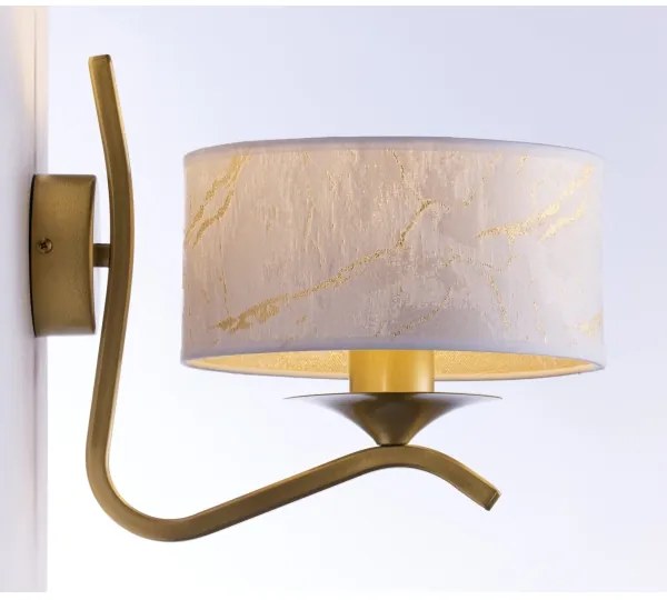 Jupiter 2111 - KASZMIR fali lámpa 1xE27/15W/230V fehér/arany/márványmintás