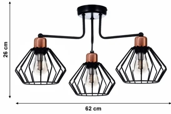 Csillár PORTO 3xE27/40W/230V