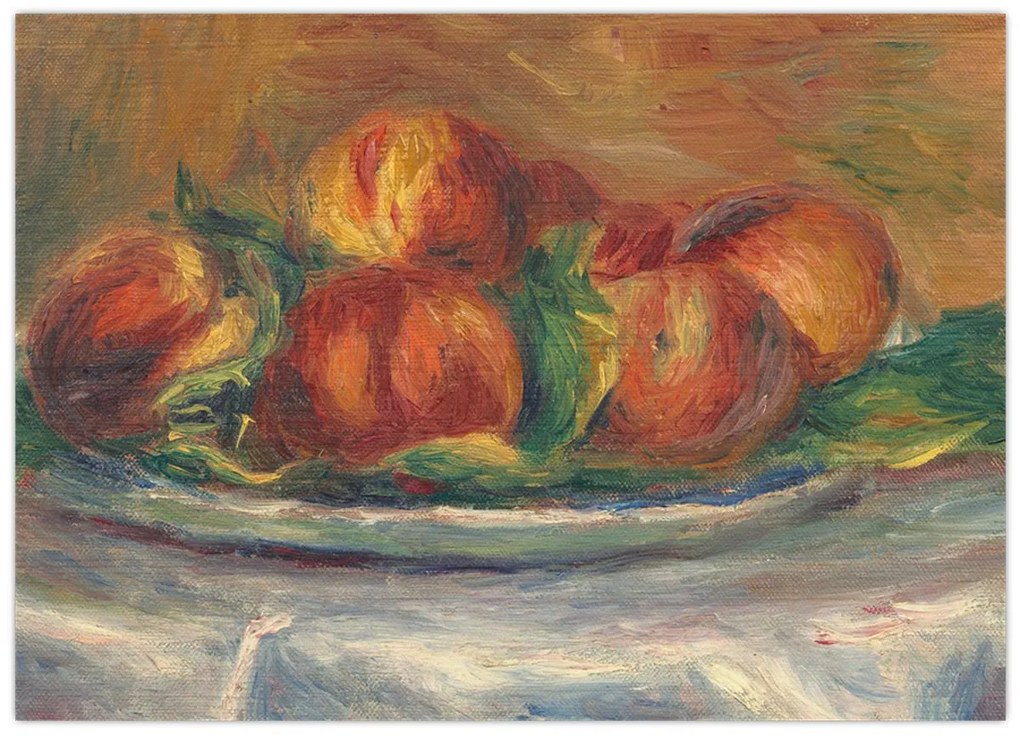 Kép - Auguste Renoir, Peaches on a  Plate, reprodukciók (70x50 cm)