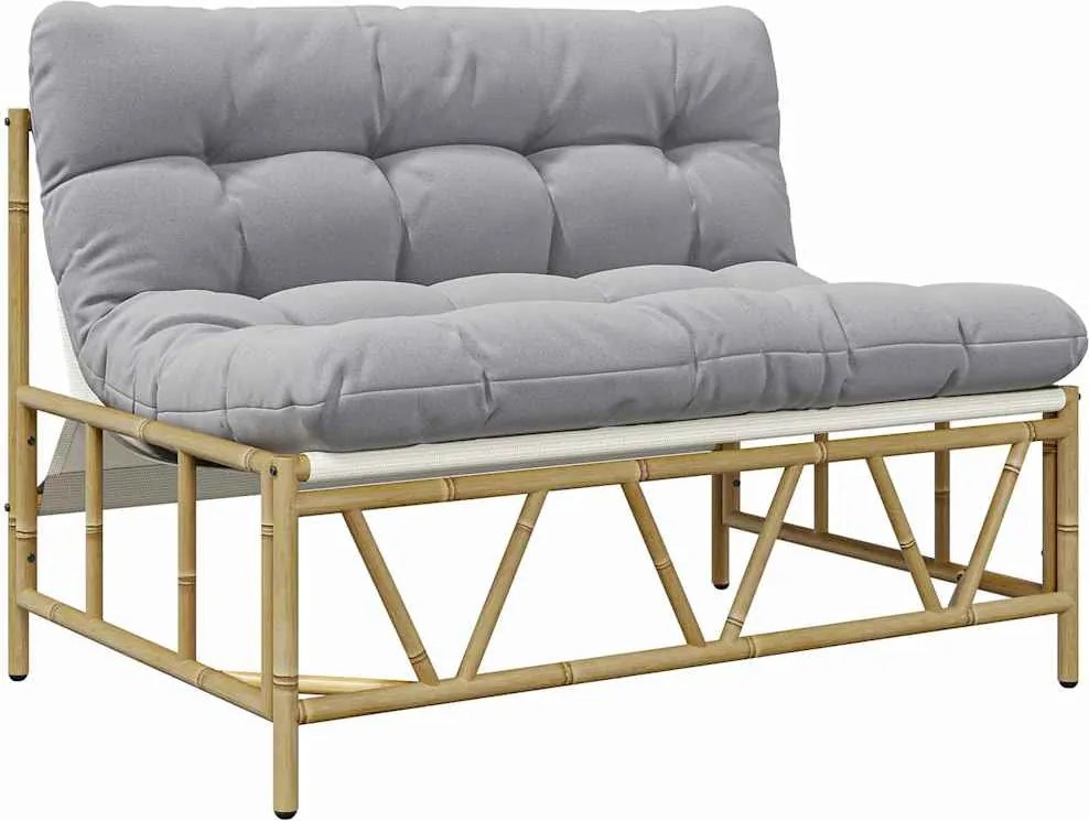 vidaXL Kerti pad Világosszürke 110 x 75 x 71 cm Acél