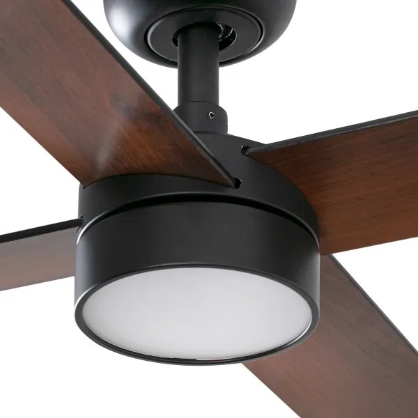 FARO 34356-1TW - LED Dimmelhető mennyezeti ventilátor RUDDER L LED/20W/230V fekete átm. 132 cm + távirányító