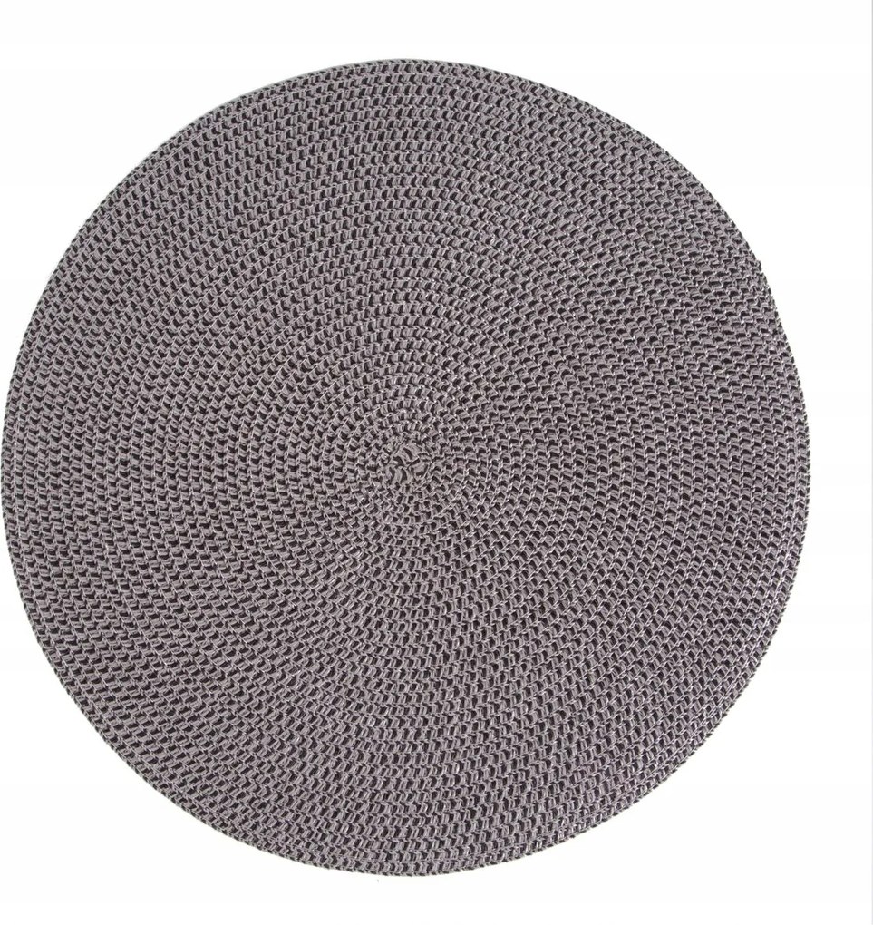 Dekorációs Alátét 38cm Szürke Kerek
