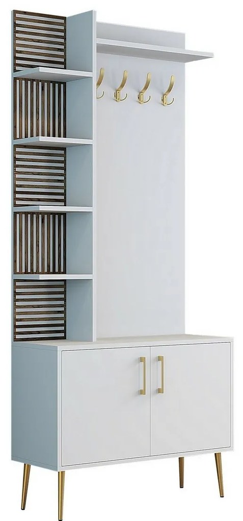 Viyana White and Gold cipőállvány és polcok