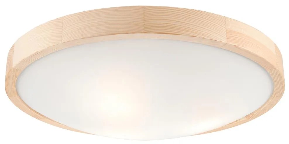 Mennyezeti lámpa NATURAL SLIM 3xE27/60W/230V ø 47 cm fenyő