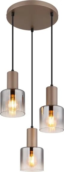 Globo 54318-3HR - Kábelcsillár WALTON 3xE27/40W/230V