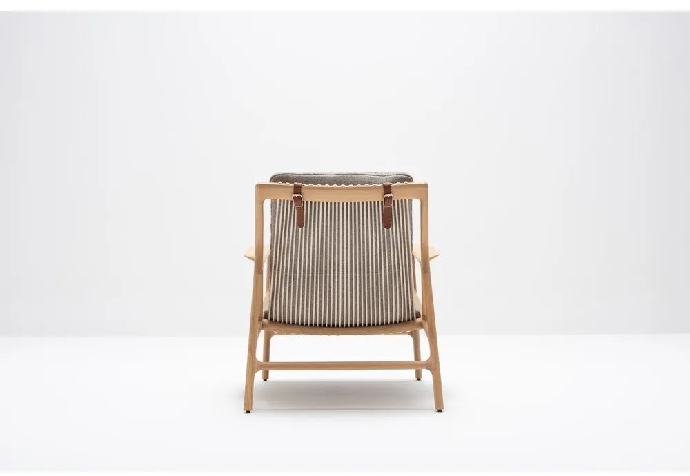 Szürke-natúr színű fotel Dedo – Gazzda