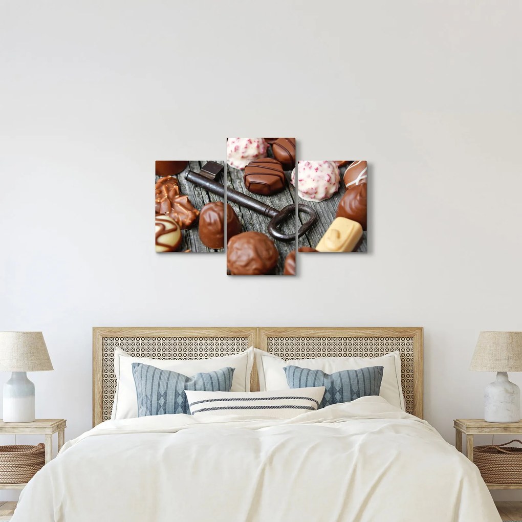 Csokoládé és a kulcs képe (90x60 cm)