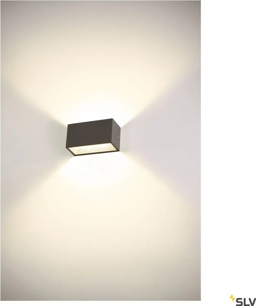 SLV 1005151 SITRA Modern Kültéri Fali Lámpa Antracit LED IP44